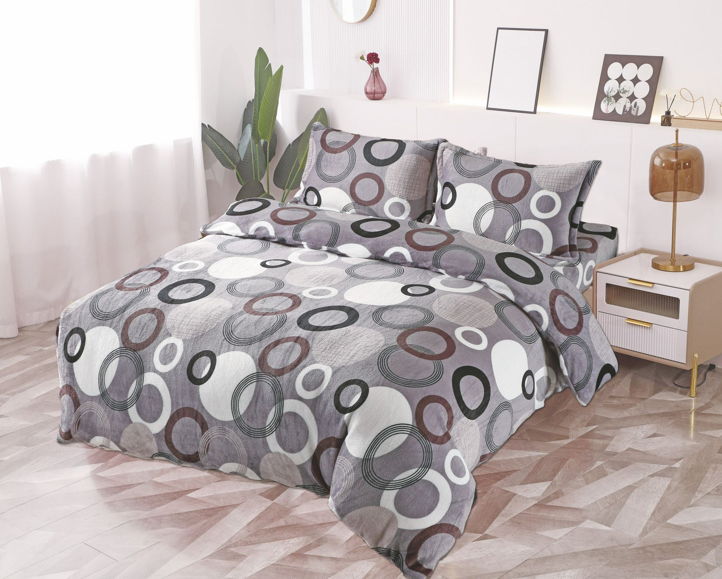 Lenjerie Cocolino 4 Piese, cu Elastic, Cercuri-D8630