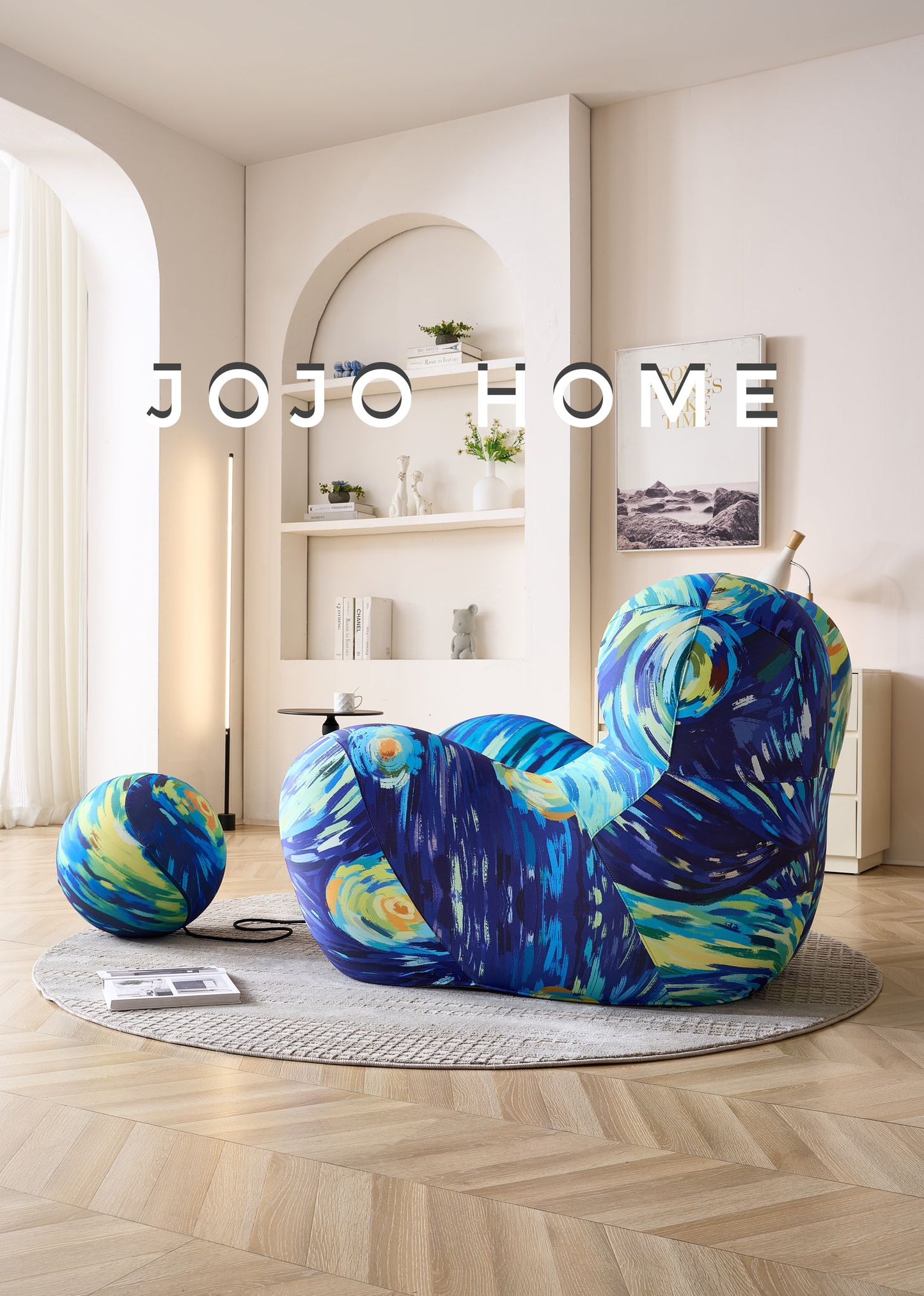 Fotoliu Premium Bearly cu Susținere Ergonomică, Aqua Marine-C9016