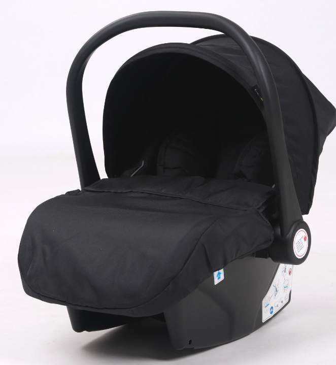 Carucior 3 in 1, cu Suspensii Duble si Landou Reversibil, Element sustinere dublu, 0-36 luni, Negru