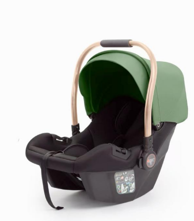 Carucior 3 in 1, cu Suspensii, Geanta Termica Pentru Accesorii si Salteluta, Landou reversibil, Cadru aluminiu, Verde