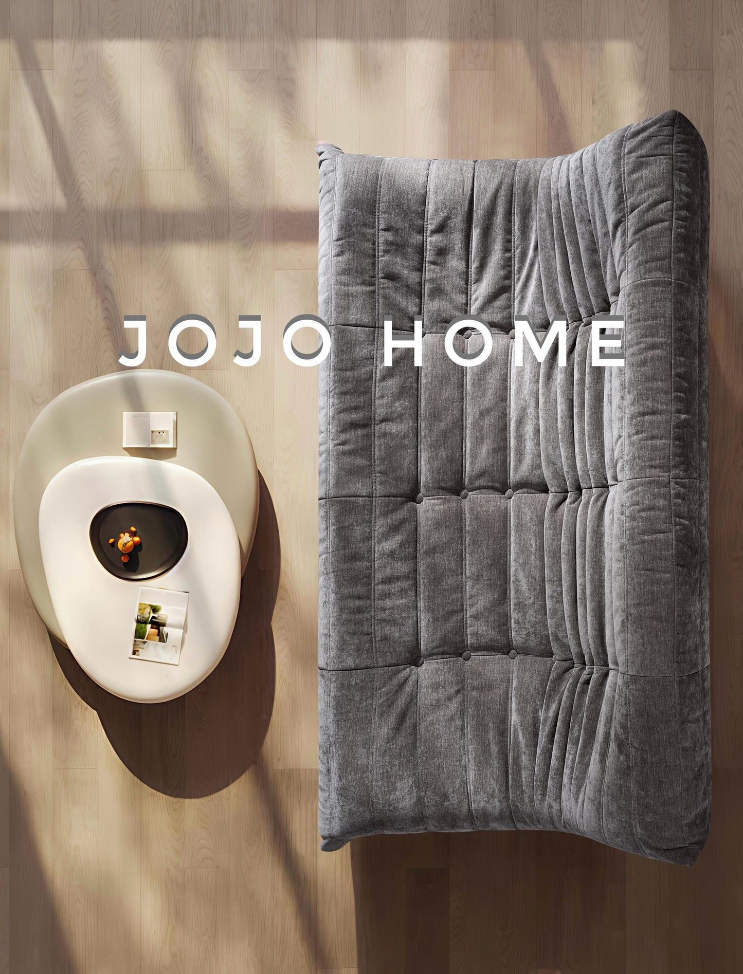Canapea Premium Serena cu Sustinere Ergonomica HD Foam, Catifea, Gri-C9012