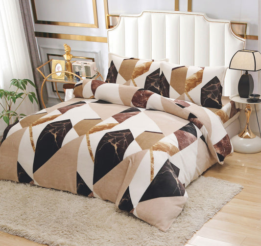 Lenjerie Cocolino 4 Piese, cu Elastic, Marmura-D8627