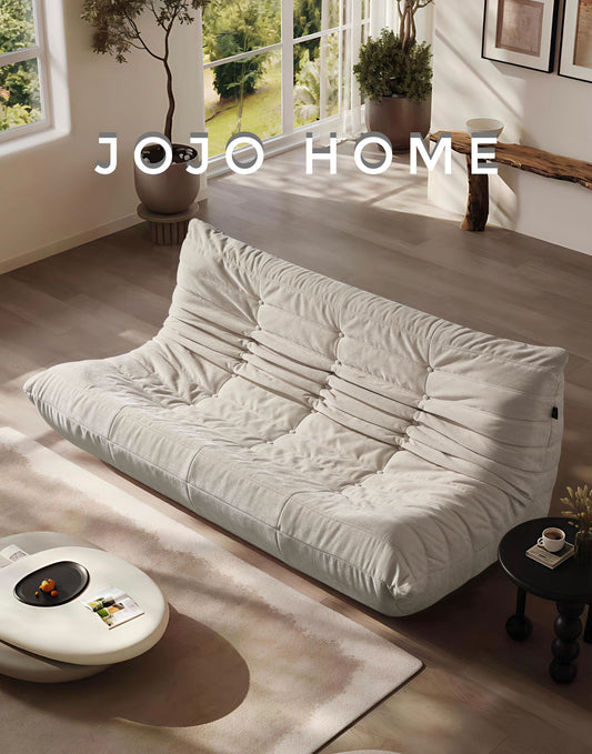 Canapea Premium Serena cu Sustinere Ergonomica HD Foam, Catifea, Crem-C9013