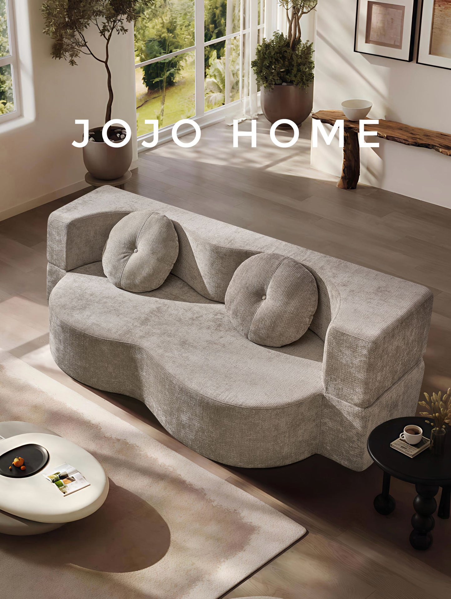 Canapea Premium Venezia, cu Susținere Ergonomică HD Foam, Catifea, Gri-C9003