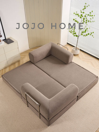 Canapea Premium Modulara Expandio, cu Susținere Ergonomică HD Foam, Catifea Reiata, Maro-C9009