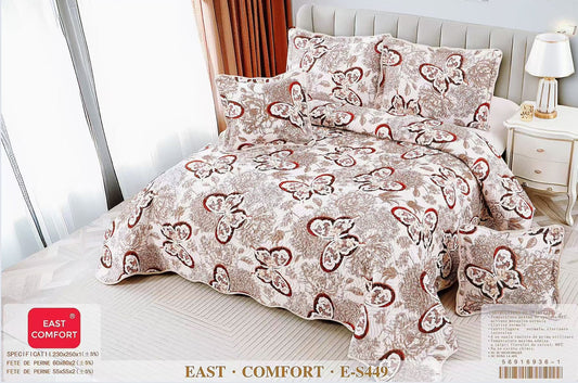 Cuvertura 5 piese din Bumbac Finetat, Fluturi-D8877
