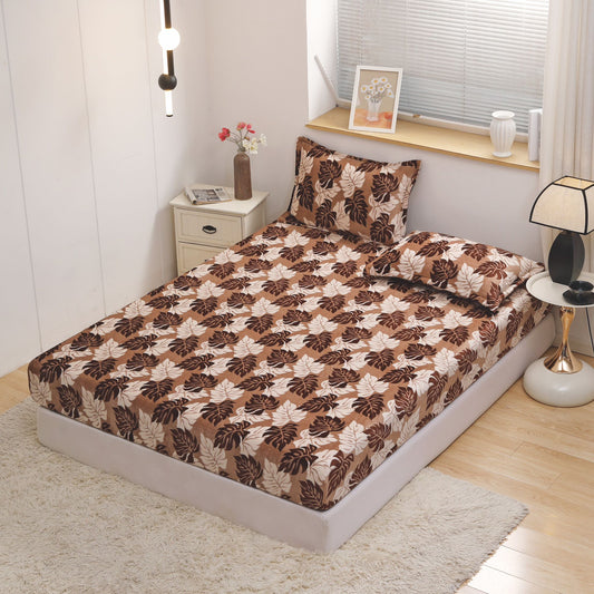 Husa Cocolino cu Elastic+2 Fete de Perna, Frunze-D8605