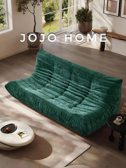 Canapea Premium Serena cu Sustinere Ergonomica HD Foam, Catifea, Verde-C9014