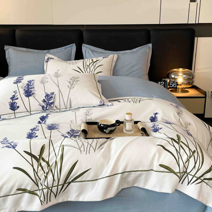 Lenjerie Premium Luxury din Finet, 6 Piese, cu Elastic, Lavanda-C7503