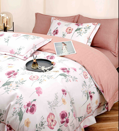 Lenjerie Premium Luxury din Finet, 6 Piese, cu Elastic, Floricele-C7515