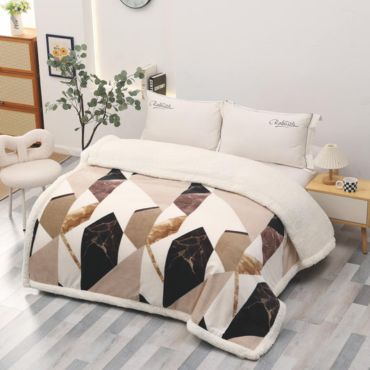 Patura Cocolino cu Blanita, 200x230cm, Marmura-D8885