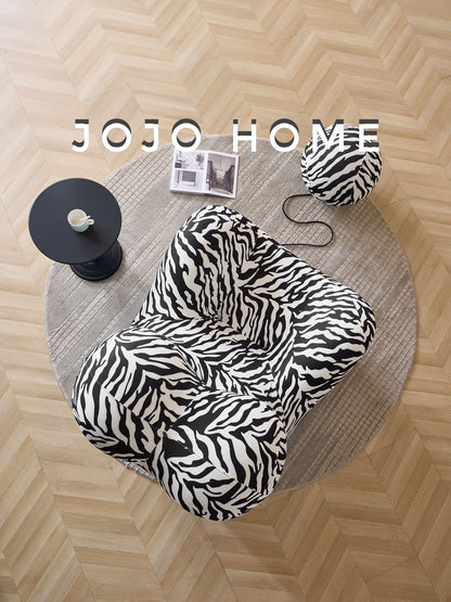 Fotoliu Premium Bearly cu Susținere Ergonomică, Zebra-C9017