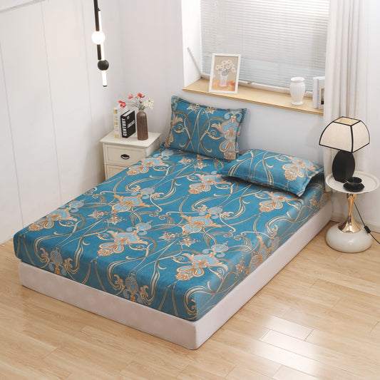 Husa Cocolino cu Elastic+2 Fete de Perna, Turcoaz Royal-D8611