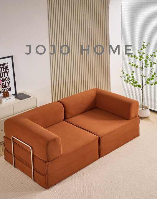 Canapea Premium Modulara Expandio, cu Susținere Ergonomică HD Foam, Catifea Reiata, Maro-C9007