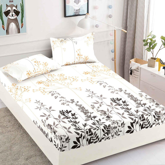Husa de Pat cu Elastic, Din Finet, 180x200cm+2 fete de perna-C6374