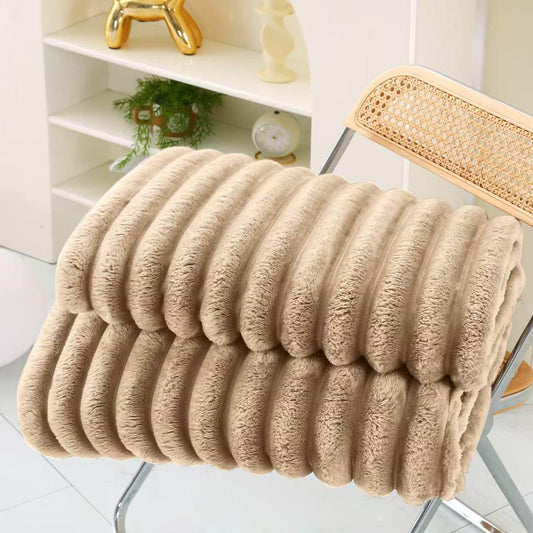 Patura Cocolino Premium, 200x230cm, Model Dungat, Bej Deschis-S8431