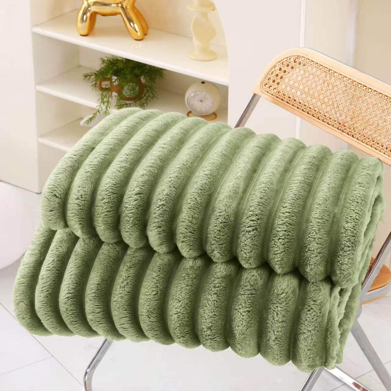 Patura Cocolino Premium, 200x230cm, Model Dungat, Verde Fistic-S8429