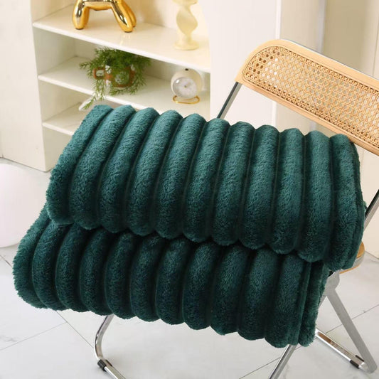 Patura Cocolino Premium, 200x230cm, Model Dungat, Verde Inchis-S8422