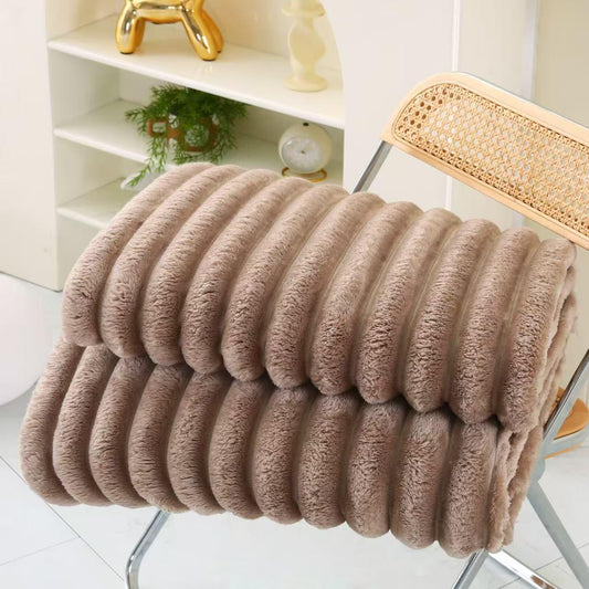 Patura Cocolino Premium, 200x230cm, Model Dungat, Bej Inchis-S8425