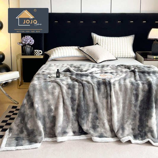 Patura Pufoasa Cocolino Premium, 200x230cm, Gri/Alb-C7136